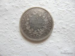 Franciaország ezüst 5 frank 1873 24.71 gramm