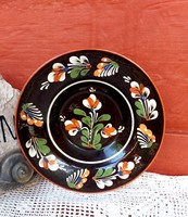 Virágos Sárospataki falitányér 22 cm-es  tányér  nosztalgia paraszti  falusi dekoráció