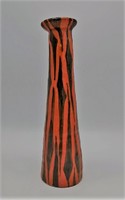 Imre Karda retro vase, Hungarian applied arts ceramics, 25.5 cm,
