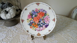 Royal Albert Collectors tányér II.Erzsébet királynő kedvenc virágai "Finale" 27 cm.