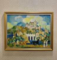 Aukcionált Pleidell János (1915-2007) festménye eladó