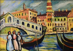 Mihály Schéner (1923-2009): Venice - Rialto