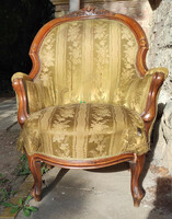 Gyönyörű neobarokk kisasszony fotel (felújítandó)