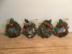 Karácsonyi mini koszorúk