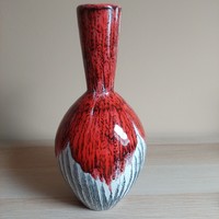 Retro Kerezsi Gyöngyi kerámia váza 34 cm