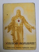 Régi Szentkép, imakép(légitámadástól oltalmazó) 1943-as nyomtatású 7x10 cm