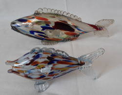 Színes,  muránói üveg halak