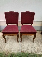 Szép formajú neobarokk rugós szék keményfa vázon jó állapotban