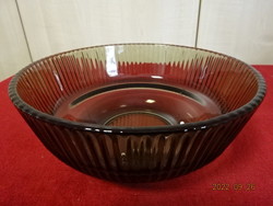Colored glass bowl, diameter 21.5 cm. He has! Jokai.