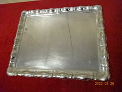 Silver-plated antique tray, size: 37.5 x 30.5 cm. He has! Jokai.