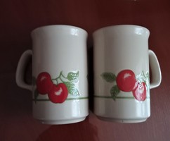 2 db cseresznyés angol csésze, 2,5 dl