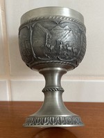 Sks zinn 95% pewter drinking wine goblet cup decorative