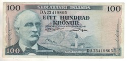 100 krónur 1961 marz 29 8 jegyű sorszám