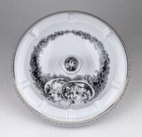 1K580 Jurcsák mintás Hollóházi porcelán hamutál 17 cm
