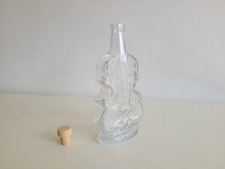 Retro régi hangszer hegedű alakú üveg palack