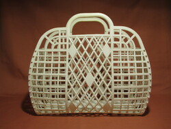 Retro plastic shopping basket, bag