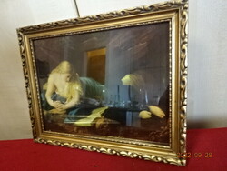 Saint Mary Magdalene photocopy, in an antique frame, protected by a glass plate. He has! Jokai.