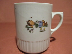 Zsolnay fairy tale pattern skirted mug, cup
