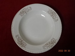 Antique Czechoslovak porcelain deep plate, diameter 22 cm. He has! Jokai.