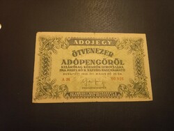 1946-os 50000 Adópengő