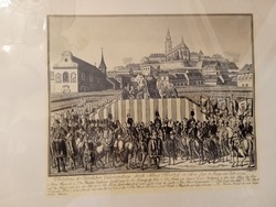 Coronation of King Francis I, print, size 26 x 40 cm.