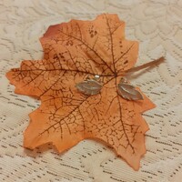 Autumn Leaf Silver Earring 2