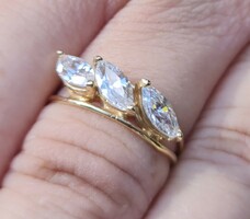 Káprázatos 14k arany gyűrű 2,55 gramm