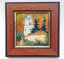Fehér Margit Templom tűzzománc kép
