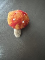 Felt mushroom Christmas tree decoration