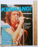 Kerrang magazin #15 1982 Foreigner Rainbow Magnum Jethro Tull Kiss Blackfoot Scorpions Aerosmith UFO