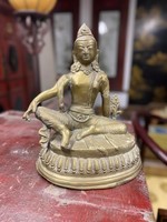 Copper Buddha statue, Chinese, Japanese, Buddhist, Oriental, Asian