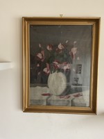 Ismeretlen festő / Rózsacsokor vázában