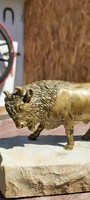 Bronze bison 14x7 cm