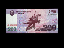 UNC - 200 WON - ÉSZAK - KOREA - 2008