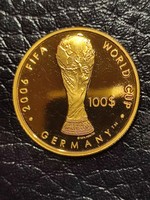 Fiji Islands 2003 $100 gold 0.585, 7.78 grams