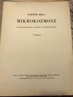 Béla Bartók: microcosm for piano, music, pieces of music for piano. Sheet music for piano.