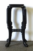 1K711 old black lion-legged orientalist pedestal 71 cm