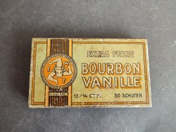 Antik Bourbon Vanille vaníliás festett pléh doboz- EP