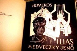 +++++++++ Medveczky Jenő (1902-1959) illusztrációval Homeros Ilias-becsúsztatható tokban