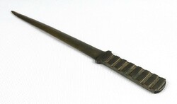 1K772 Régi iparművészeti réz levélnyitó kés 19 cm