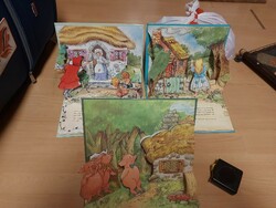 Brown Wattson, England, 3 folding, 3D story books, around 1990, in excellent condition