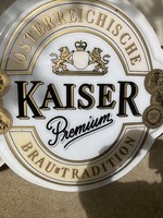 Kaiser műanyag reklámtábla - a megadott ár 1 darabra vonatkozik