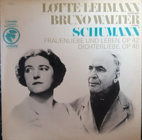 LOTTE LEHMANN SOPRANO BRUNO WALTER PIANO SCHUMANN MŰVEK  LP  BAKELIT LEMEZ VINYL