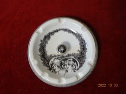 Hollóháza porcelain ashtray, mark: 7001. Jurcsák design. He has! Jokai.