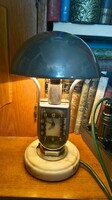 The iconic Hungarian bauhaus art deco/retro design everygreen is the mofém nickel-plated hat clock lamp