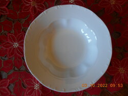 Zsolnay fehér mély tányér 22 cm