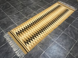 KELIM / KILIM kézi szövésű gyapjú szőnyeg - Tisztítva, 68 x 218 cm