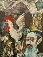 Izsák József (1929-2007) Szól a Kakas Már c. Képcsarnokos festménye 72x57cm Eredeti Garanciával!
