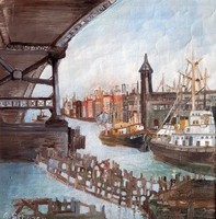 20 . századi festő: Kikötő