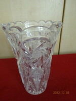 Alipkai crystal glass vase, top diameter 13 cm. He has! Jokai.